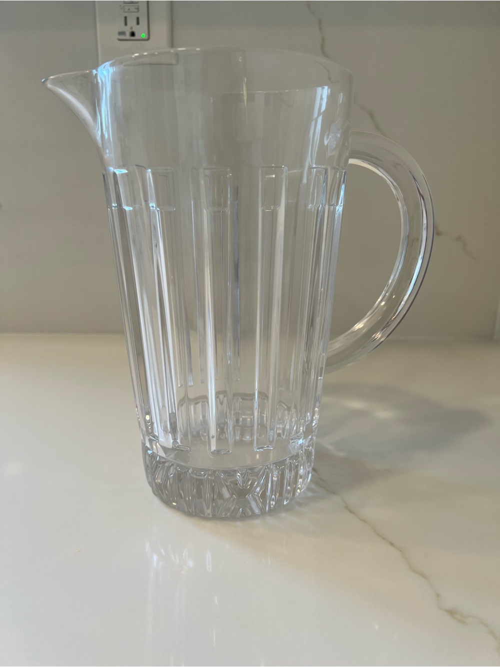 Tiffany & Co. Atlas Crystal Water Pitcher Roman Numeral Retired